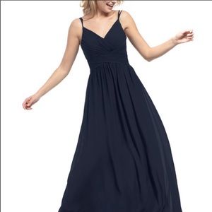 Azazie Blake Dark Navy Bridesmaids Dress Size A2